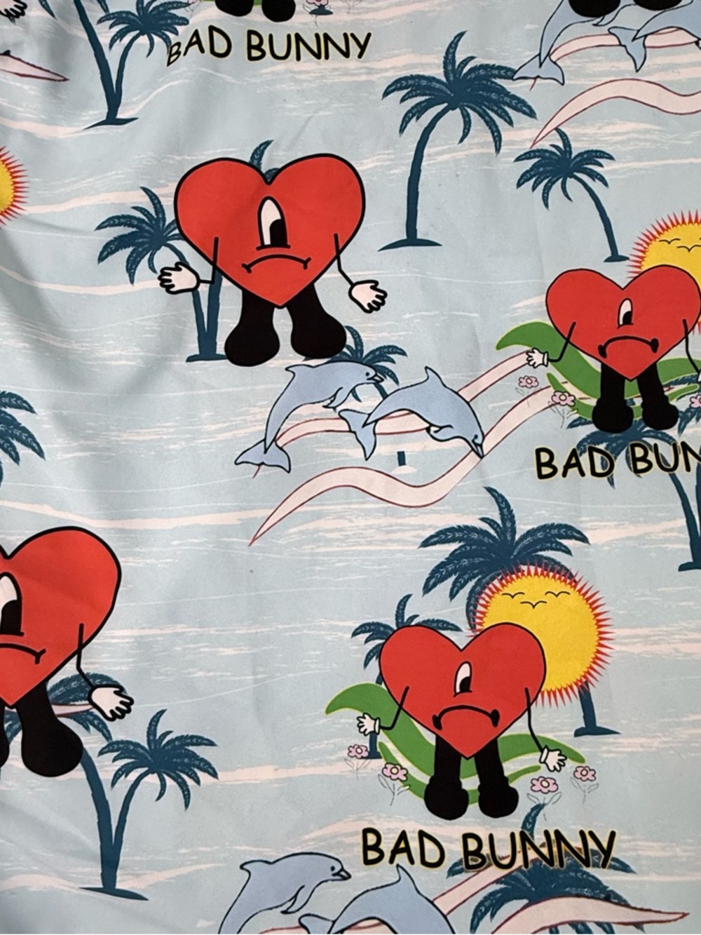 Bad Bunny Trap Rap button shirt, short sleeves - Size L - Picture 8 of 9
